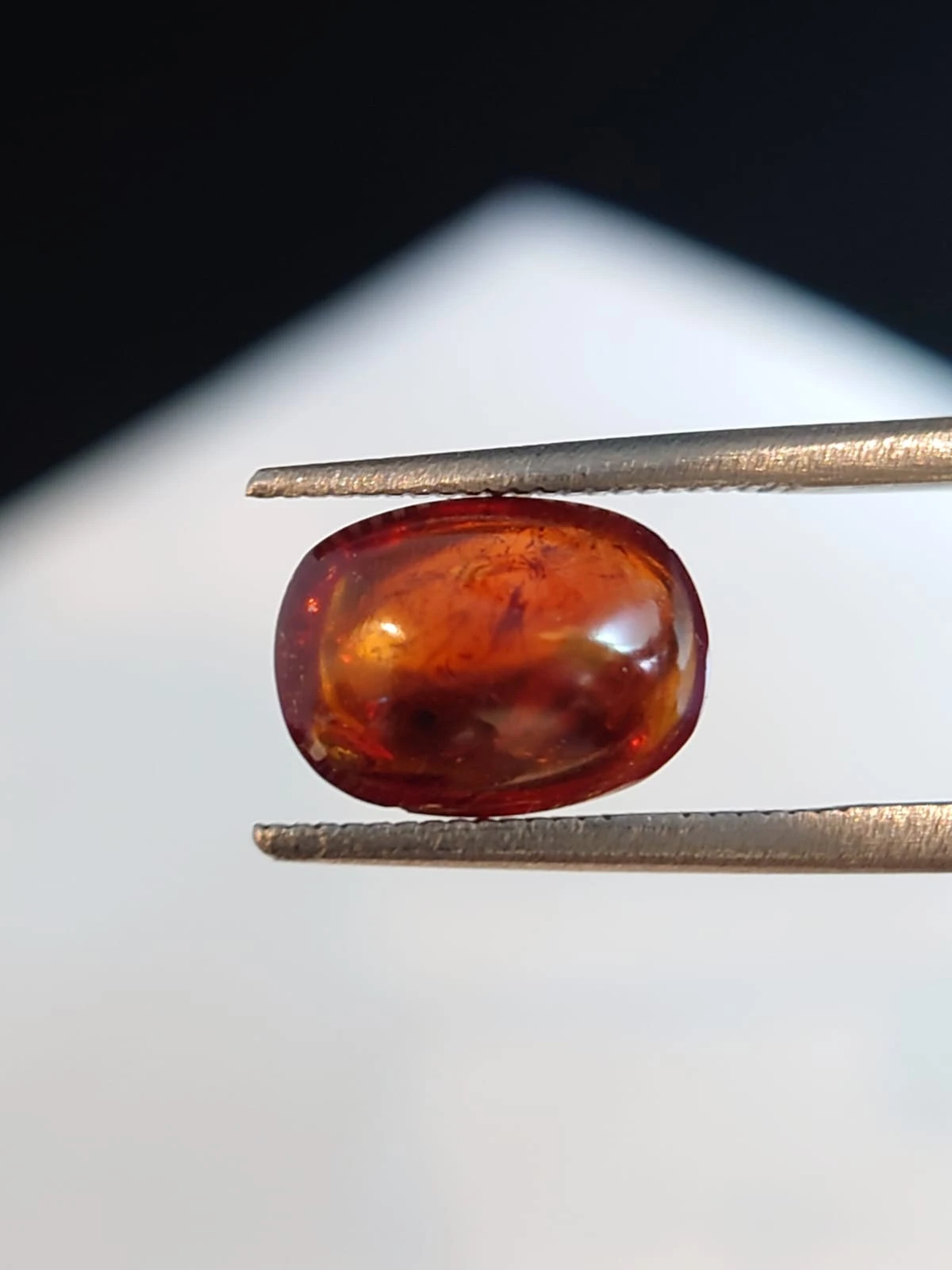 3.39ct Fanta Spessartite Garnet Cabochon Cut From Nigeria — view 4